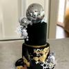 Disco Ball Cake Topper Mirror Balls Cake Decorations with Silver Stars Cake Topper for 70s 80s Disco Dance Saturday Night Fever Birthday Supplies (Style 1) view 4
