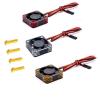 BrewJa Metal Shell 3010 ESC Motor 30mm Cooling Fan High-Speed Heat Dissipation Fan Cooler for RC Car Spare Part (Color : Black Silver) view 2
