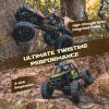 BEEZRC FMS 1/24 RC Crawler Lemur RTR FCX24 4WD 2.4GHz RC Rock Truck Offroad Mini Model Car Hobby Grade Remote Control Car with LED Lights (Green) FMS12404RTRGN view 3