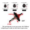 53T Metal Slipper Clutch Spur Gear&Center Drive Shaft Upgrades Part for 1/10 Slash 4X4 VXL,ARRCat Full Metal 53T (32-Pitch) Spur Gear Differential Gear w/ 19T 17T 15T Pinions,Red view 3