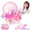 Toddler Vanity - Kids Pretend Play Princess Vanity Set with Mirror & Makeup Accessories, Lights and Music, Princess Vanity for Little Girls, Toddler Girl Toys view 1