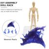 Action Figure Stand Set with Fire Effects - Purple & Blue Display Holder for 6-12 Inch Models Easy Assembly and Sturdy Support view 3