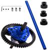 52T Metal Slipper Clutch Spur Gear&Center Drive Shaft Upgrades Part for 1/10 Slash 4X4 VXL,ARRCat Full Metal 52T (32-Pitch) Spur Gear Differential Gear w/ 19T 17T 15T Pinions,Navy Blue view 1