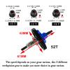 52T Metal Slipper Clutch Spur Gear&Center Drive Shaft Upgrades Part for 1/10 Slash 4X4 VXL,ARRCat Full Metal 52T (32-Pitch) Spur Gear Differential Gear w/ 19T 17T 15T Pinions,Navy Blue view 3