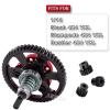 54T Metal Slipper Clutch Spur Gear&Center Drive Shaft Upgrades Part for 1/10 Slash 4X4 VXL,ARRCat Full Metal 54T (32-Pitch) Spur Gear Differential Gear w/ 19T 17T 15T Pinions,Red view 2
