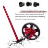 54T Metal Slipper Clutch Spur Gear&Center Drive Shaft Upgrades Part for 1/10 Slash 4X4 VXL,ARRCat Full Metal 54T (32-Pitch) Spur Gear Differential Gear w/ 19T 17T 15T Pinions,Red view 4