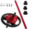 52T Metal Slipper Clutch Spur Gear&Center Drive Shaft Upgrades Part for 1/10 Slash 4X4 VXL,ARRCat Full Metal 52T (32-Pitch) Spur Gear Differential Gear w/ 19T 17T 15T Pinions,Red view 1