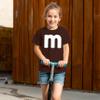 Unisex Youth Letter M Halloween Costumes T-Shirt for Boys/Girl | Funny Cool Graphic Tee Shirts Idea (XX-Large,Brown) view 4