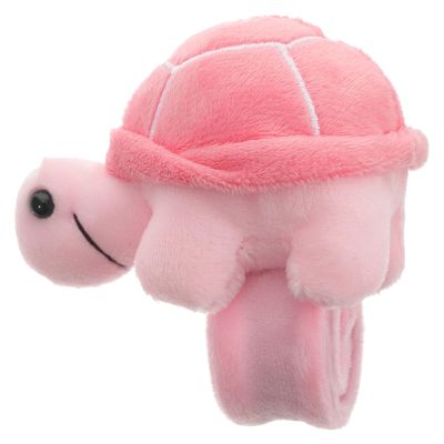 Abaodam Turtle Slap Bracelet Plush Stuffed Animal Wrist Hugger Snap Band for Kids Birthday Party Dress-up Accessory