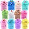 KUALUDJIT12Pack Butter Slime Kit with Cake Charms Super Soft & Non-Sticky,Stress Relief Toy for Girls and Boys,Party Favors and Birthday GiftEaster Basket Stuffers view 2