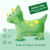 INPANY Bouncy Horse, Dinosaur Hopper Toys, Toddler Plush Bouncing Animal, Dinosaur Birthday Party Decorations, Inflatable Ride on Rubber Triceratops Bouncer, Outdoor for 2 3 4 Yr Boy Girl view 3