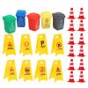 Toddmomy Mini Traffic Cones and Caution Signs Toy Set 25Pcs Plastic Road Safety Educational Playset for Kids Boys Girls Traffic Cognitive Toys for Learning and Play view 1