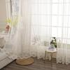 HooHero Modern Gorgeous Kids Baby Sheer Curtains Living Room Bedroom Drape Fabic Floral Embroidery Design Voile Living Room view 1