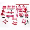 Chanmoo RC TT-02 Full Set Upgrade Kit Aluminum Drive Shaft Swing Arm Steering Cup CVD Bumper Motor Base Suspension Arms For Tamiya TT02 Upgrade Part 1/10 On Road Touring Rally Racing Car (Red 16PCS) view 1