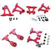 Chanmoo RC TT-02 Full Set Upgrade Kit Aluminum Drive Shaft Swing Arm Steering Cup CVD Bumper Motor Base Suspension Arms For Tamiya TT02 Upgrade Part 1/10 On Road Touring Rally Racing Car (Red 16PCS) view 3