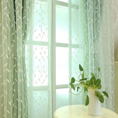 HooHero Countryside Style Gorgeous Kids Baby Sheer Curtains Living Room Bedroom Drape Fabic Embroidered