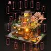 Yuzhen DIY Miniature Dollhouse with Furniture and LED Lights, Large Ancient Style Wooden Dollhouse Includes Dustcover and Music Movement view 2