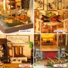 Yuzhen DIY Miniature Dollhouse with Furniture and LED Lights, Large Ancient Style Wooden Dollhouse Includes Dustcover and Music Movement view 4