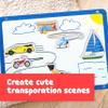 Spark & Wow Wooden Magnets | Transport | Magnets for Kids Ages 2+ | Open-Ended Play | Adhere to Fridges, Whiteboards and More view 4