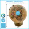 ANTIQUE CREAM GLOBE | Globes of the world | World globe for adults | Earth globe | Desk ornament | Explorers gift | World globe | 25cm (D) x 25cm (W) x 30 cm (H) view 4