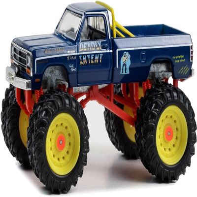1986 D-250 Monster Truck Dark Blue Deadly Intent Kings of Crunch Series 13 1/64 Diecast Model Car by Greenlight 49130E