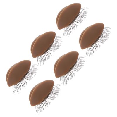 3 Pairs Eyelid Replacement Lash Extension Practice Head Mold