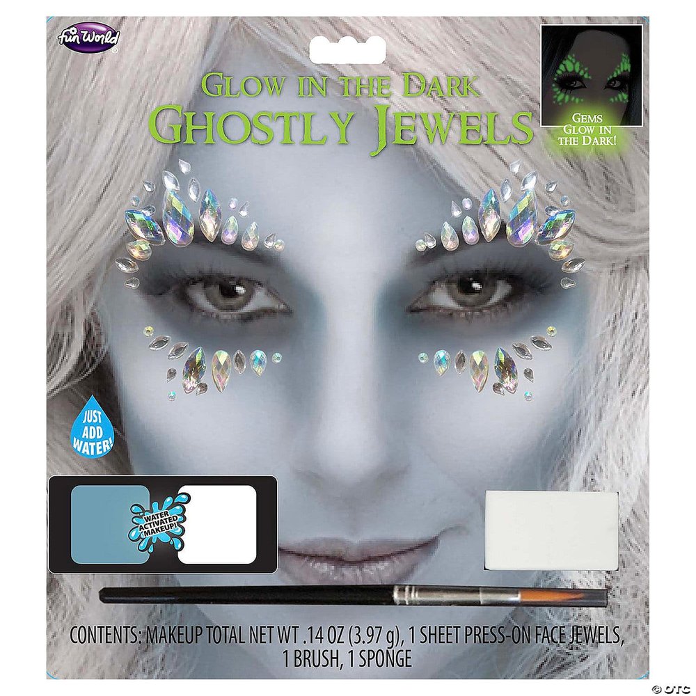 Fun World Glow in the Dark Ghostly Jewel Kit