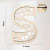 AOCEAN 8 Inch Wooden Rattan Letters Rustic Boho Letters Decor for Wall Customizable Personalized Initials Perfect for Nursery Baby Shower & Home Decoration (S) view 2