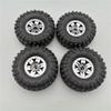 4Pcs RC Car Tires Wheels Rims for HB Toys ZP1001 1/10 RC Vehicles Spare Parts Modification Accessories (Color : Silver) view 2