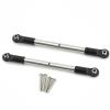 2Pcs 1/10 Scale High Clearance Front Steering Adjustable Tie Rod with Screws for Traxxas 1/10 MAXX with WideMAXX 4x4 Truck-89086-4 RC Car Repairing view 3