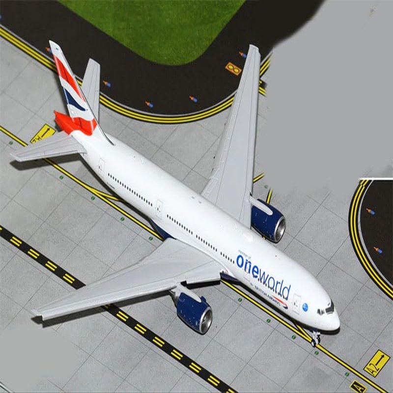 ACE HOBBY for GeminiJets for British Airways for Boeing B777-200ER G-YMMR Member of oneworld Flaps Down 1/400 Aircraft Pre-Built Model