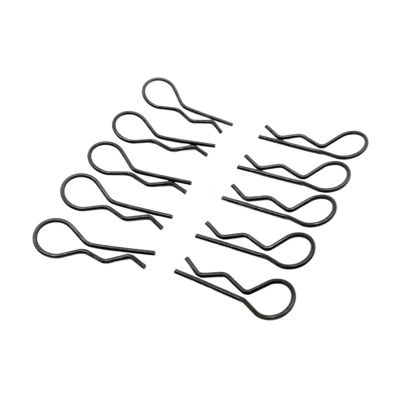 NORAZE 30Pcs RC Accessories R Type Body Clip Pin for 1/8 Scale Remote Control Car Shell Black Sliver (Size : 30pc 1-10 Sliver)