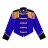 ACSUSS Kids Girls Circus Ringmaster Drum Majorette Costume Marching Band Uniform Tassels Jacket Tops Blue A 10 Years view 3