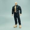 1/12 Scale Male Clothes,Male Jumpsuit Bodysuit Jacket Coat Pants Trousers Outfit Clothing for 6inch Muscular VTOYS GWToys Action Figure Body (Black Coat+Pant) view 1