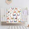 Ottoy Chickens Rooster Sunflowers Baby Blanket Gifts Cozy Soft Swaddle Blanket Boys, Girls, Infant, Newborn Receiving Blankets Christmas Birthday Gifts 40"x30" (Toddler) for Pets view 4