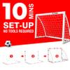 Backyard Soccer Goals, Kids Net 4'x3' High-Strength Fast Set-Up | Football Gifts for Age 3 4 5 6 7 8 9 10 11 12 13 14 Year Old Child Teens & Youth (Weatherproof), White view 3