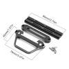 kingsea Metal Transmitter Protector Frame RC Car Transmitter Receiver Accessories Upgrade Parts Compatible with Flysky Noble NB4, Black view 4