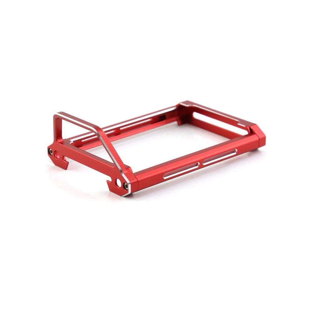 kingsea Metal Transmitter Protector Frame RC Car Transmitter Receiver Accessories Upgrade Parts Compatible with Flysky Noble NB4, Red