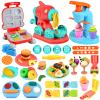 Crelloci 3 in 1 Color Dough Kitchen Creations Set, Ice Cream Spaghetti Burger Maker Machine, Art Crafts Food Modeling Toys, Accessories Tools Kit for Boys Girls Kids Toddlers Ages 3+ (12 Colors Dough) view 1