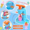Crelloci 3 in 1 Color Dough Kitchen Creations Set, Ice Cream Spaghetti Burger Maker Machine, Art Crafts Food Modeling Toys, Accessories Tools Kit for Boys Girls Kids Toddlers Ages 3+ (12 Colors Dough) view 2