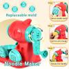 Crelloci 3 in 1 Color Dough Kitchen Creations Set, Ice Cream Spaghetti Burger Maker Machine, Art Crafts Food Modeling Toys, Accessories Tools Kit for Boys Girls Kids Toddlers Ages 3+ (12 Colors Dough) view 3