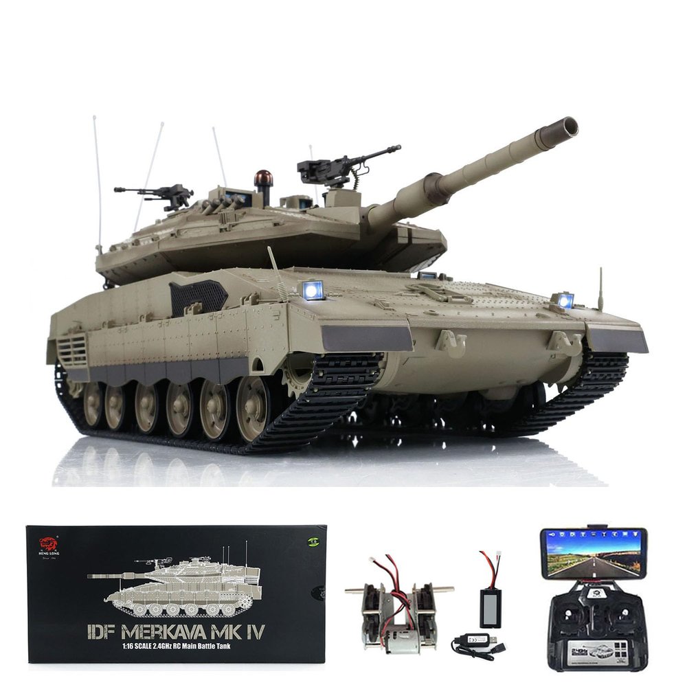TOUCAN RC HOBBY Henglong 3958 1/16 RC Tanks IDF Merkava MK IV Standard Edition FPV Camera Models