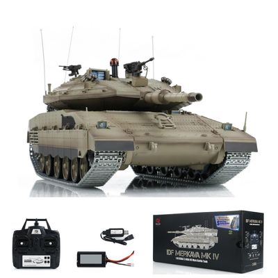 TOUCAN RC HOBBY HengLong 1/16 RC Military Battle Tanks IDF Merkava MK IV 3958 Upgraded Edition BB Airsoft That Shooting BB Bullets