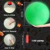 Hiboom 6 Pcs Glow in The Dark Kickballs Dodgeballs Light up Playground Bouncy Balls with Pump for Adults Playground Backyard Outdoor Glow in The Dark Activities (10 Inch) view 2