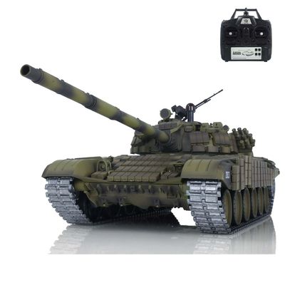 TOUCAN RC HOBBY 1/16 Henglong Rc Tank T72 New Armor Upgraded Ver Tk-7.0 Ir Battle Bb Airsoft Shooting Smoke Metal Tracks Sprockets Gearbox Motor for Ages 14+