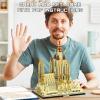10049 Pcs Spain Landmarks Architecture Skyline Collection Sagrada Familia Building Block Set; Barcelona City Model Toy; Sagrada Famlia Barcelona Building Kit, MOC Toy for Adults view 4