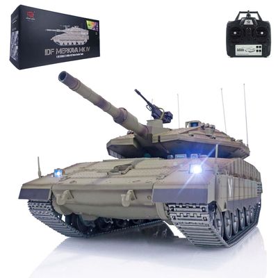 TOUCAN RC HOBBY Heng Long Remote Control Tank 1/16 IDF Merkava MK IV Professional Edition Tanks BB Airsoft That Shooting BB Bullets