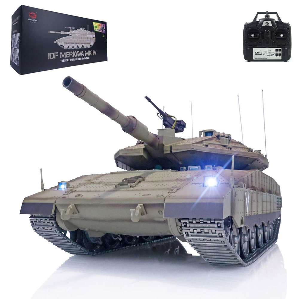 TOUCAN RC HOBBY Heng Long Remote Control Tank 1/16 IDF Merkava MK IV Professional Edition Tanks BB Airsoft That Shooting BB Bullets