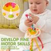 JOYIN Baby Toys - Montessori Toys for Babies, Food-Grade Sensory Present Infant Stacking Circles Teether, Blocks, 3D Stress Balls, Pull String, Learning Gifts for Baby Girls Boys view 4