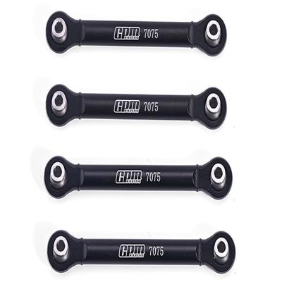 Aluminum 7075 Rear Swing Arm Pull Rod for Tamiya 1:10 R/C 58719 BBX BB-01 Upgrade Parts - Black